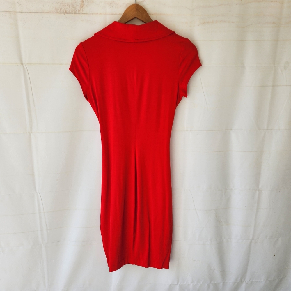 Cache Red Draped Dress - Picture 8 of 8